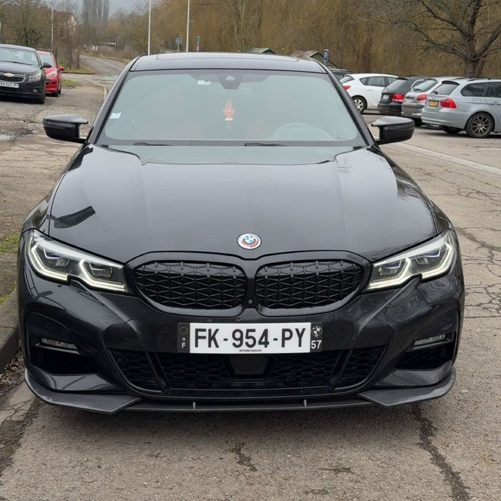 CF Style Carbon Fibre Front Splitter for BMW G20 G21 3 Series Pre-LCI M Sport 19-22