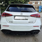 A35 Style Rear Diffuser & Twin Exhaust Tips for Mercedes Benz W177 A Class 18-25