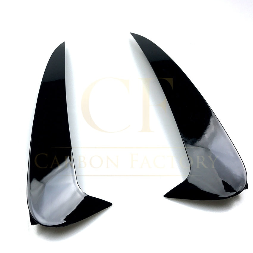 Gloss Black Rear Bumper Trims for Mercedes Benz W205 C Class Coupe 15-21