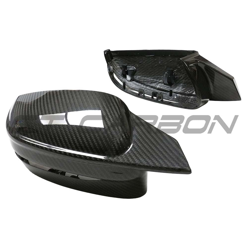 BMW G14/G15/G16 8 SERIES 2018+ LHD DRY CARBON FIBRE MIRROR COVER REPLACEMENTS - V1