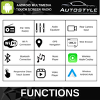VW Golf Mk7 Apple Carplay / Android Auto 10" Stereo Upgrade RHD (2012 - 2016)