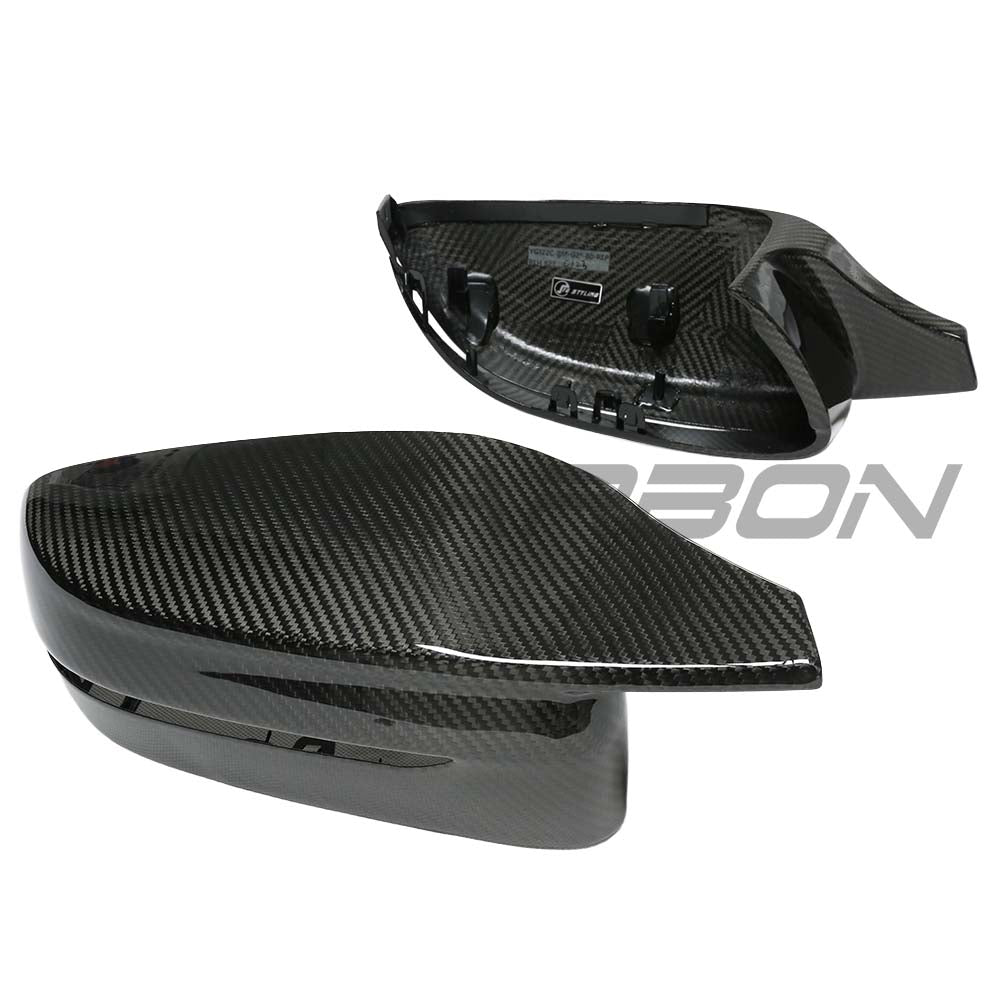 BMW G14/G15/G16 8 SERIES 2018+ RHD DRY CARBON FIBRE MIRROR COVER REPLACEMENTS - V1