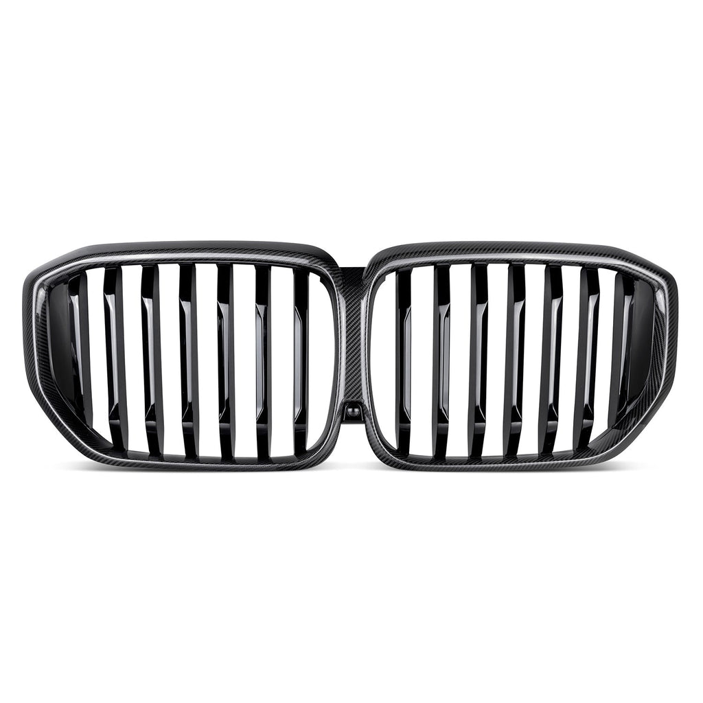 MHC+ BMW G05 LCI X5 Single Slat Pre Preg Carbon Fibre Front Grille