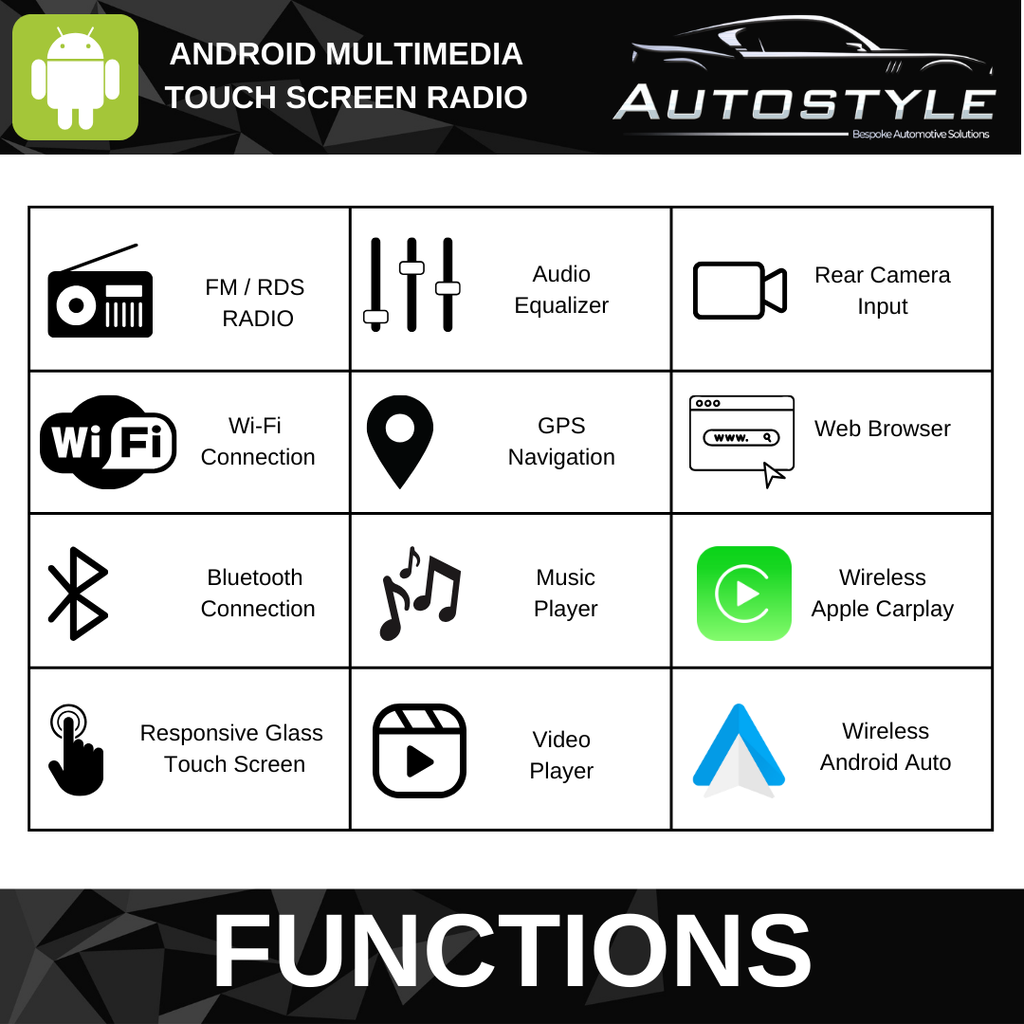 BMW 3 Series E90/E91 CIC Apple CarPlay Android Auto 8.8" Touch Screen
