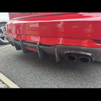 LED Carbon Fibre Rear Diffuser for Audi A3 S Line Hatchback S3 17-19
