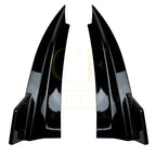Gloss Black Rear Bumper Spats for Mercedes Benz W205 C Class Coupe 15-21