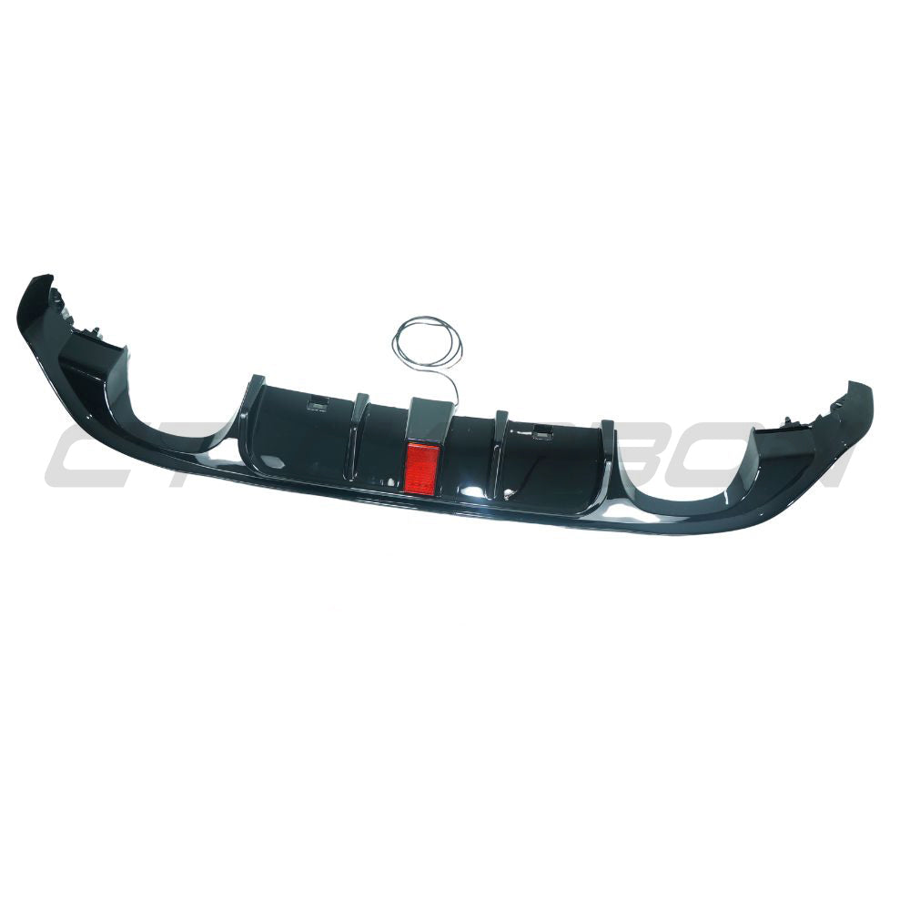 VOLKSWAGEN GOLF R MK7.5 2017-2020 GLOSS BLACK DIFFUSER WITH LED LIGHT