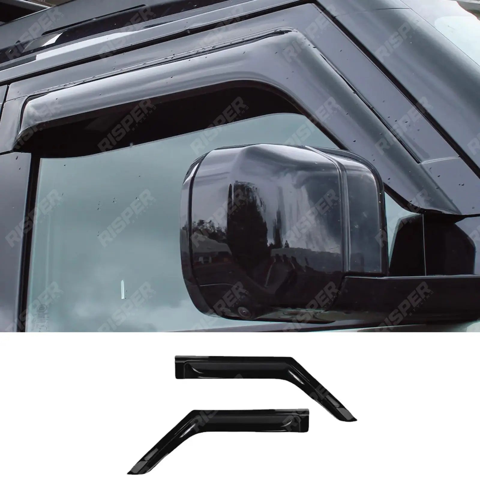 2pc STX Wind Deflectors External Fit For Land Rover Defender L663 2020+ 90