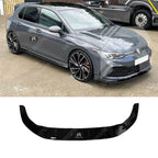 3 Piece Front Splitter V1 In Gloss Black For Volkswagen Golf MK8 GTI/GTD/R/R Line 2020+
