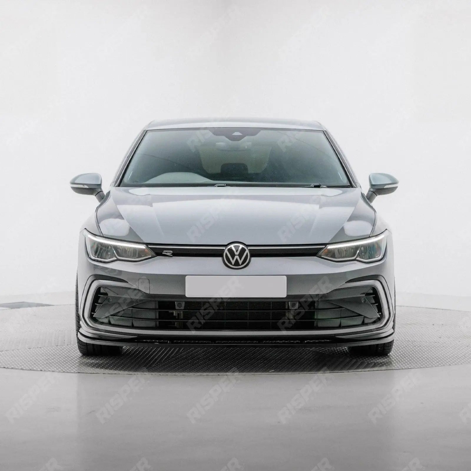 3 Piece Front Splitter V1 In Gloss Black For Volkswagen Golf MK8 GTI/GTD/R/R Line 2020+