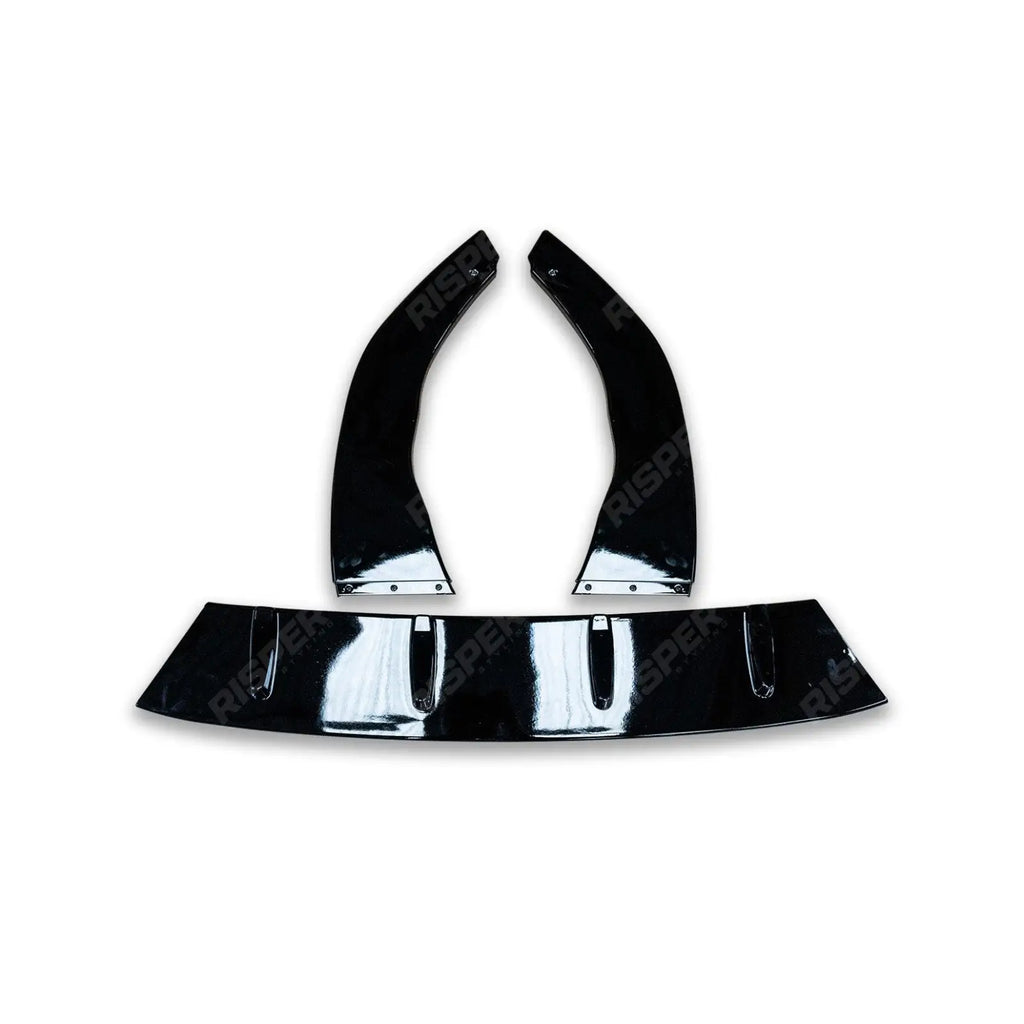 3 Piece Front Splitter V1 In Gloss Black For Volkswagen Golf MK8 GTI/GTD/R/R Line 2020+