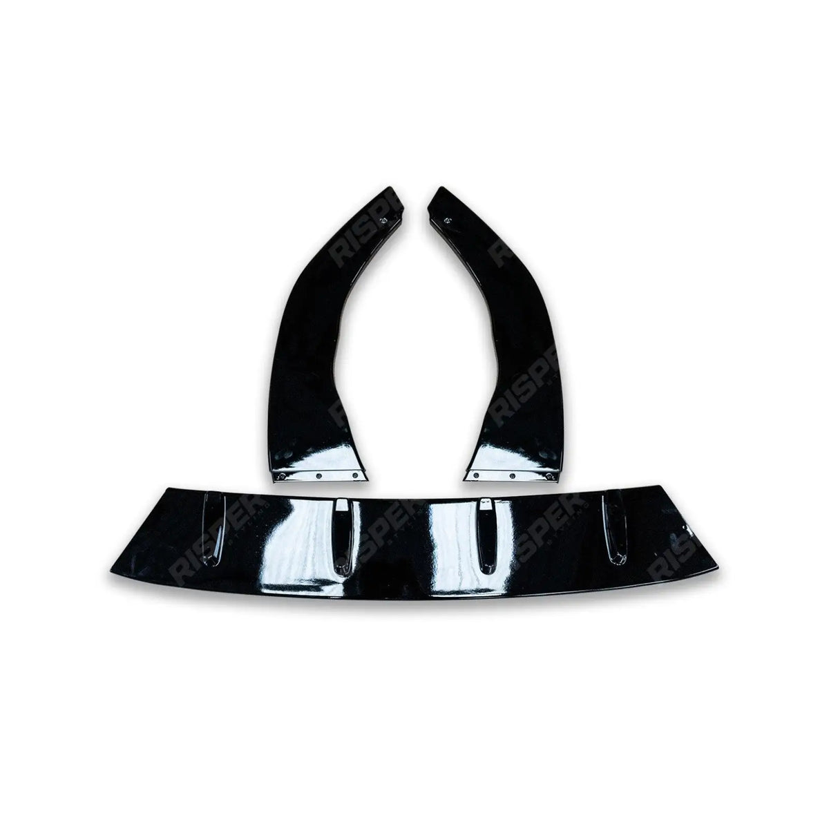 3 Piece Front Splitter V1 In Gloss Black For Volkswagen Golf MK8 GTI/GTD/R/R Line 2020+