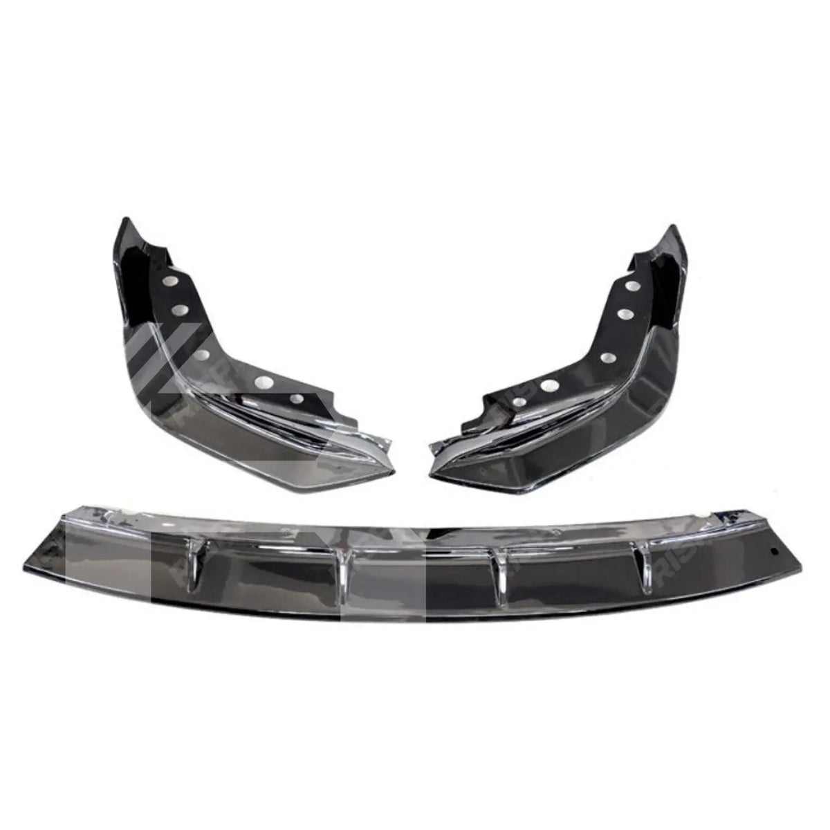 3 Piece Front Splitter V2 In Gloss Black For BMW 3 Series M Sport G20 2018-2022 (Pre-LCI)