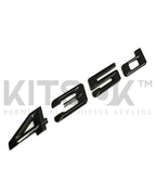BMW F & G Series Black Tailgate Badges | Gloss Black Rear Badge
