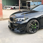 3D Style Carbon Fibre Front Splitter for BMW F87 M2 OG 16-18