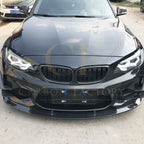 3D Style Carbon Fibre Front Splitter for BMW F87 M2 OG 16-18