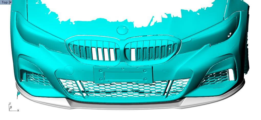 3D Style Carbon Fibre Front Splitter for BMW G20 G21 3 Series Pre-LCI M Sport 19-22