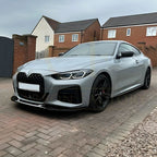 3D Style Gloss Black Front Splitter for BMW 4 Series G22 G23 20-23