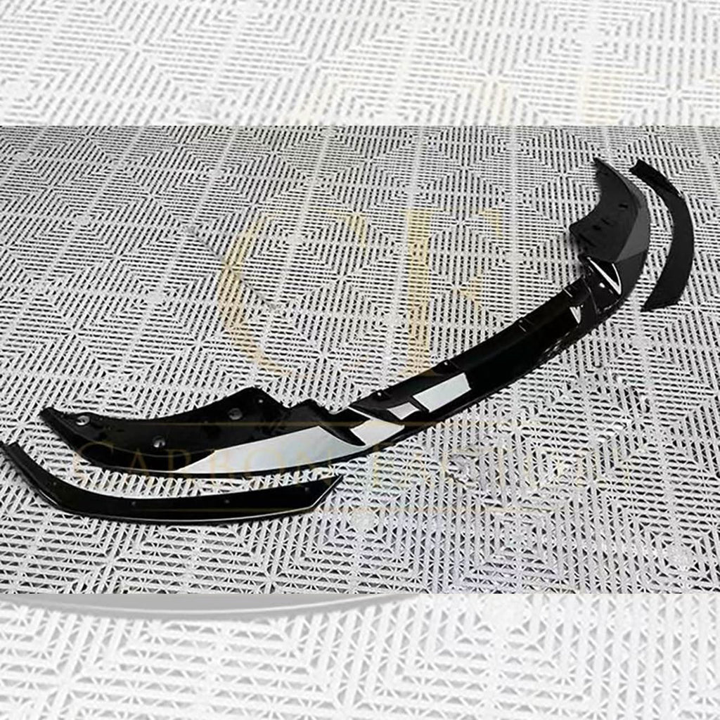 3D Style Gloss Black Front Splitter for BMW 4 Series G22 G23 20-23