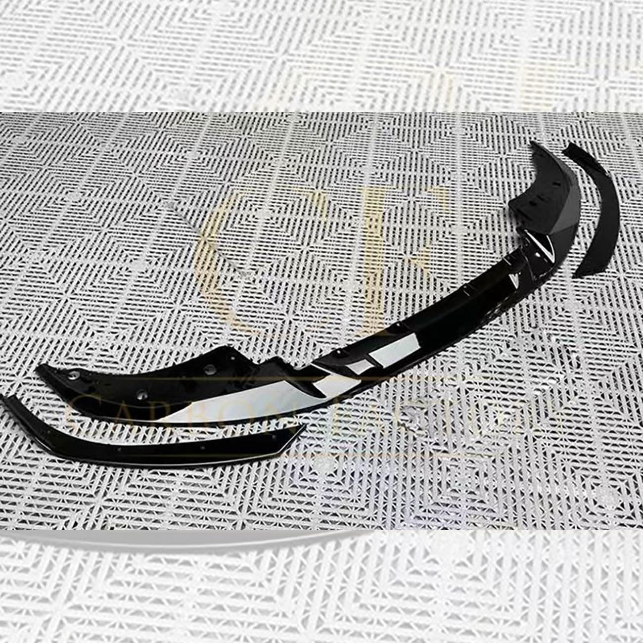3D Style Gloss Black Front Splitter for BMW 4 Series G22 G23 20-23