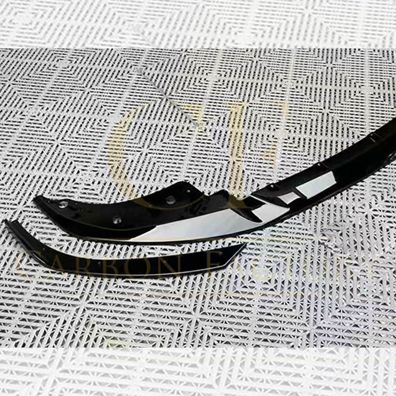 3D Style Gloss Black Front Splitter for BMW 4 Series G22 G23 20-23