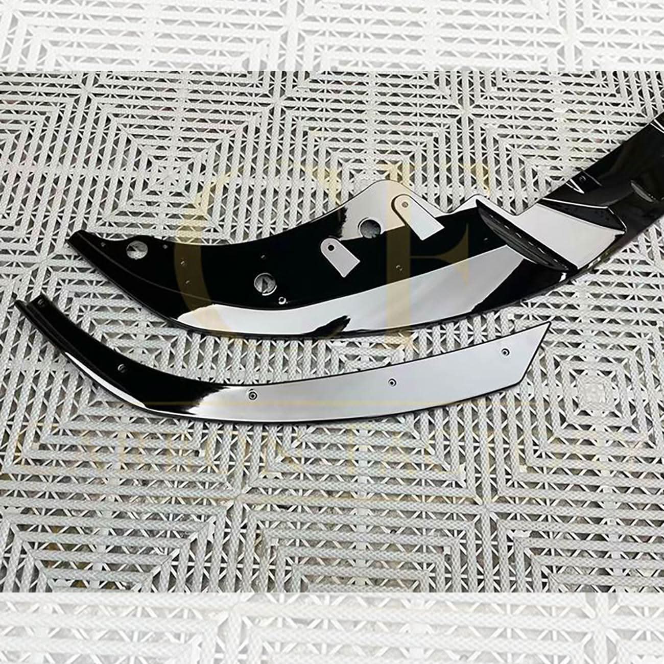 3D Style Gloss Black Front Splitter for BMW 4 Series G22 G23 20-23
