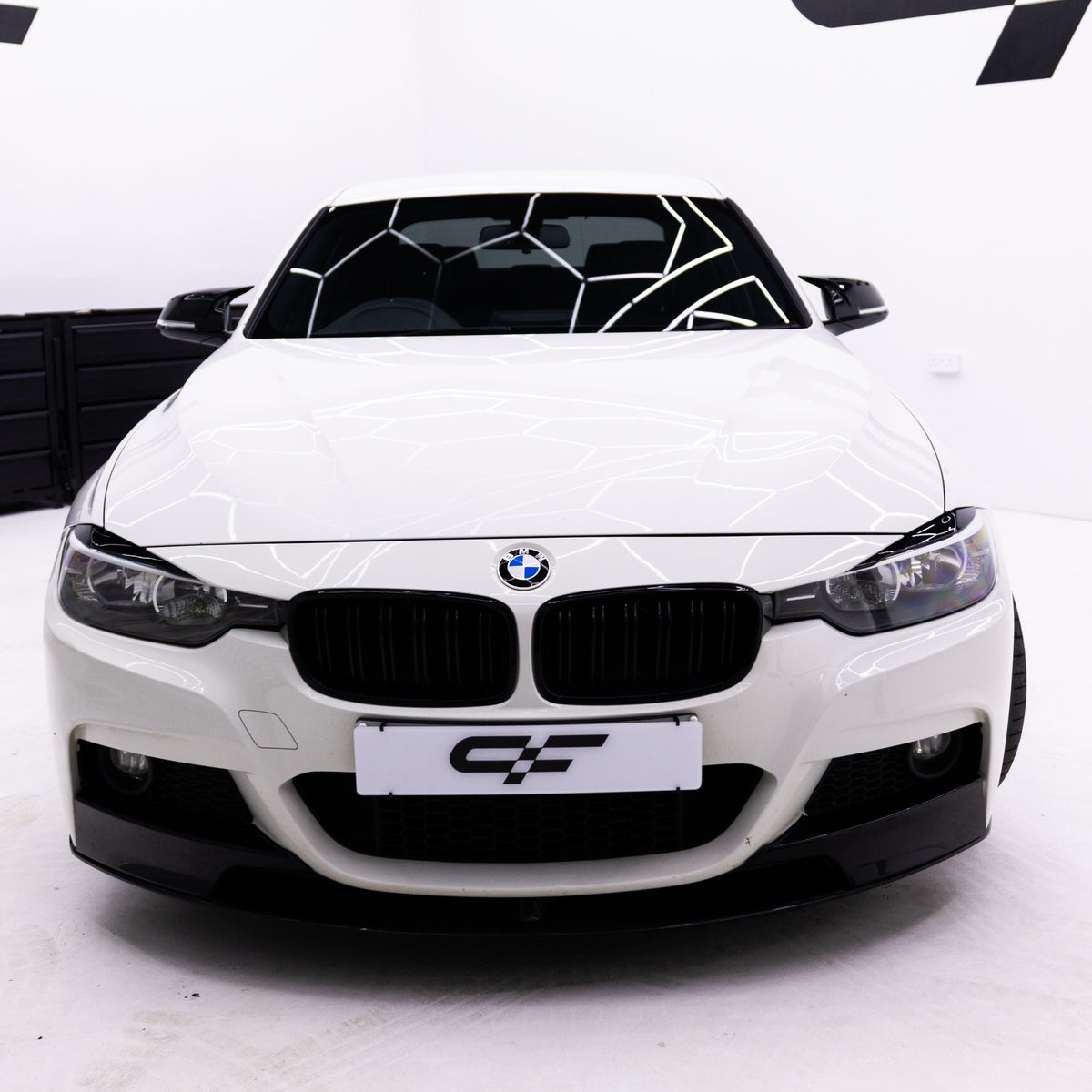 MP Style Gloss Black Front Splitter for BMW F30 F31 3 Series M Sport 12-19
