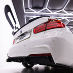 Gloss Black Rear Diffuser Single Exhaust for BMW F30 F31 3 Series 12-19