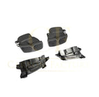 LED Style Carbon Fibre Rear Diffuser + Exhaust tips for Mercedes W213 E Class Saloon 16-20