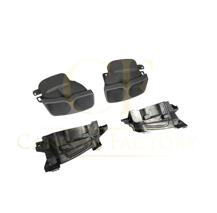 LED Style Carbon Fibre Rear Diffuser + Exhaust tips for Mercedes W213 E Class Saloon 16-20