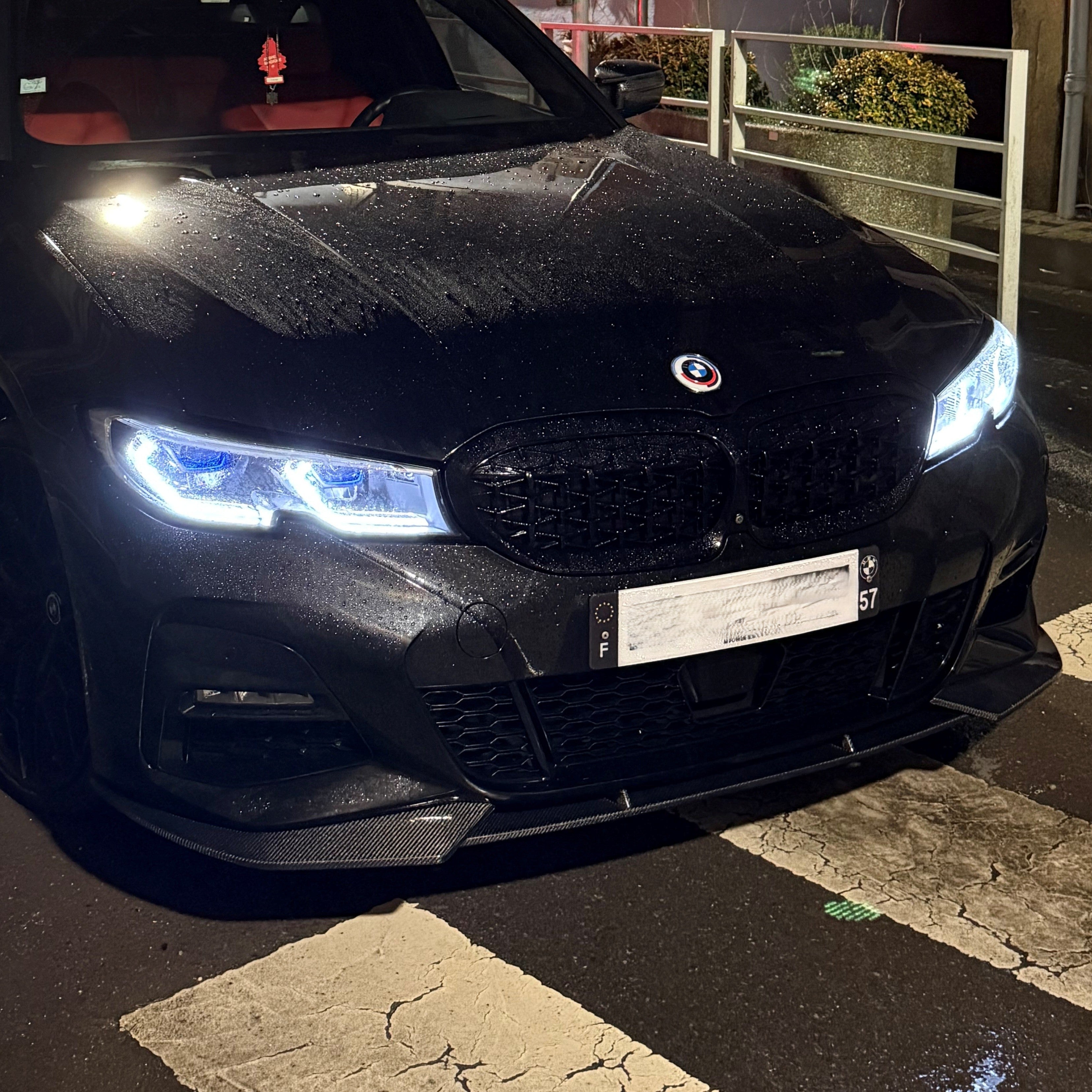CF Style Carbon Fibre Front Splitter for BMW G20 G21 3 Series Pre-LCI M Sport 19-22