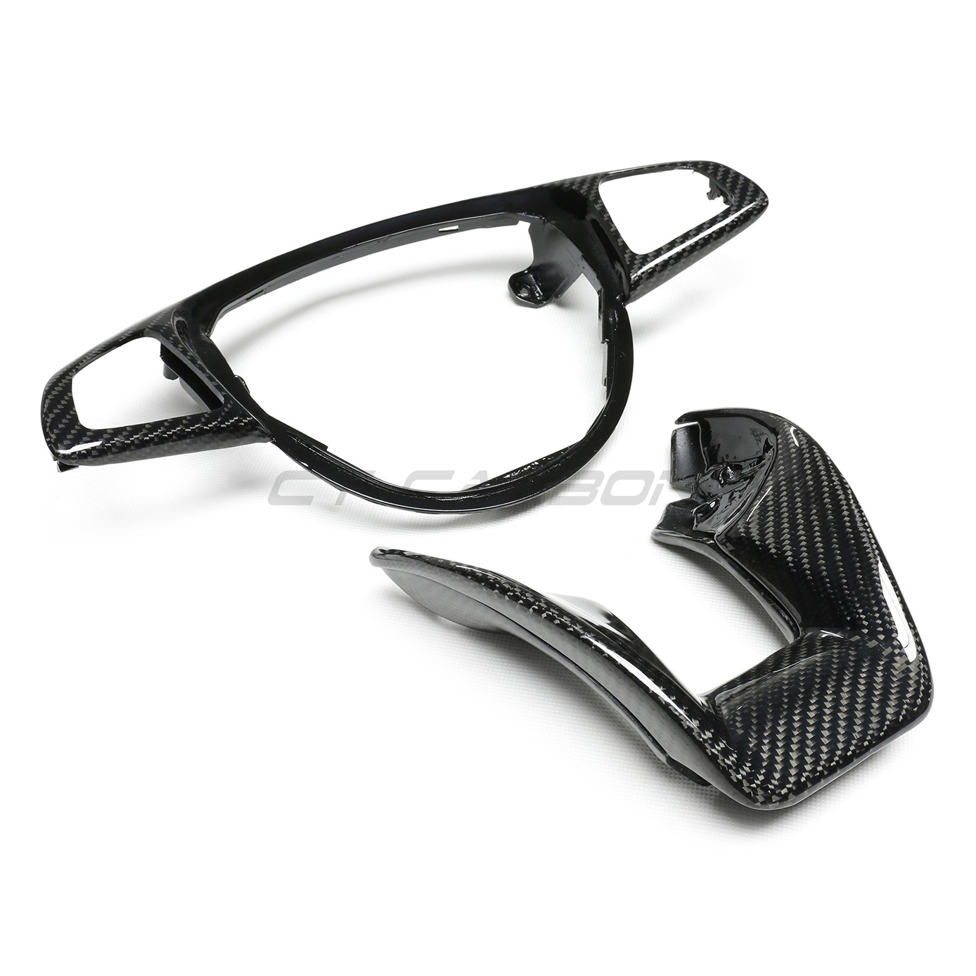 MERCEDES AMG CARBON FIBRE STEERING WHEEL TRIM