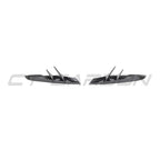 TOYOTA SUPRA 2019+ A90 CARBON FIBRE FRONT BUMPER VENT TRIM