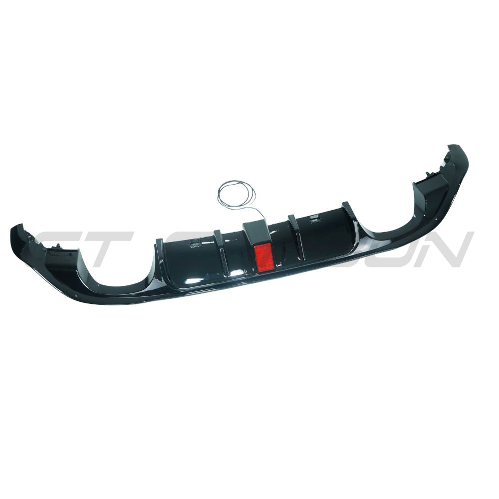 VOLKSWAGEN GOLF R MK7.5 2017-2020 GLOSS BLACK DIFFUSER WITH LED LIGHT