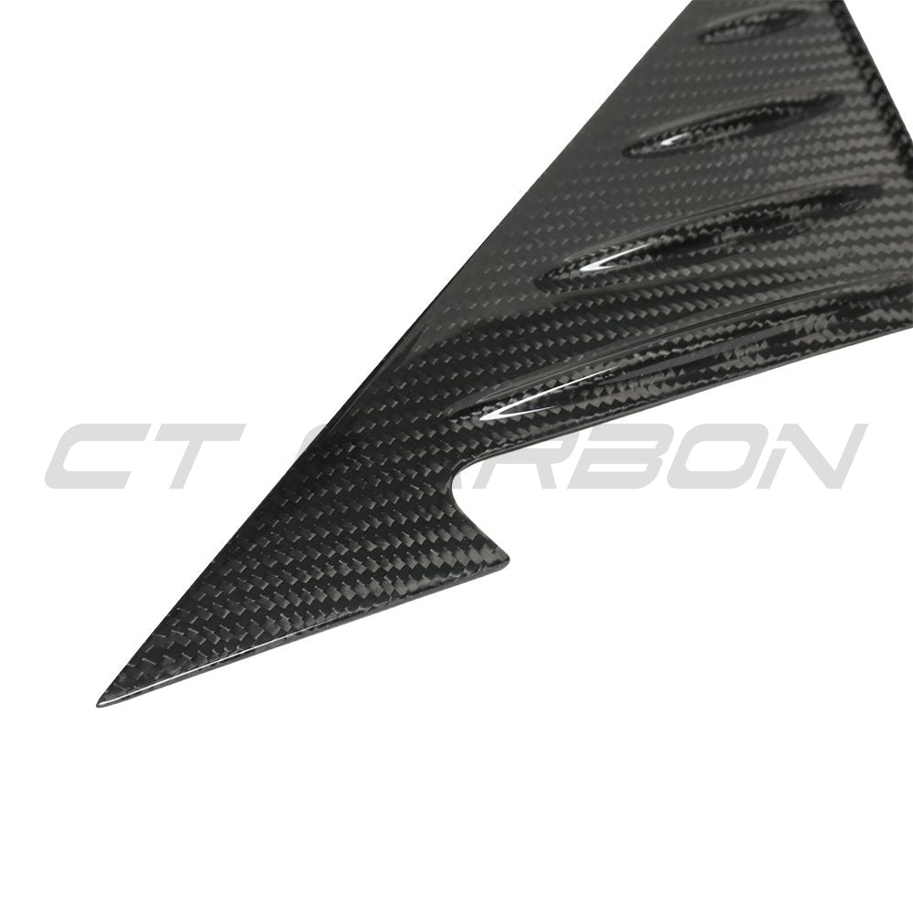 BMW G22/G23/G26 4 SERIES 2021+ DRY CARBON FIBRE MIRROR PILLAR TRIM