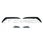 VOLKSWAGEN GOLF GTI/GTD MK7/7.5 2017-2020 GLOSS BLACK FRONT BUMPER CANARDS