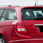 Gloss Black Side Spoiler for Mercedes Benz W204 C Class & C63 Estate 07-14