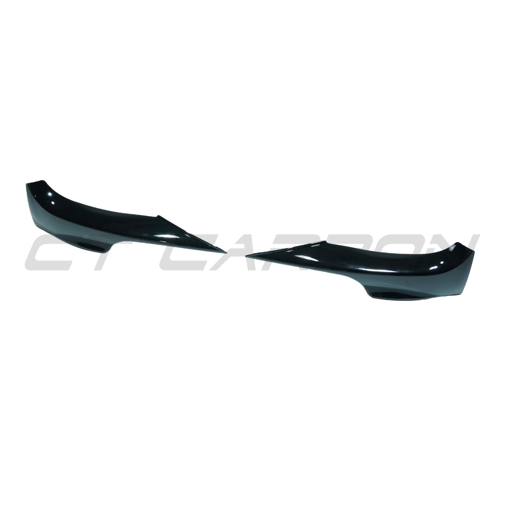 BMW E92/E93 3 SERIES 2006-2009 PRE-LCI GLOSS BLACK SPLITTER CORNERS - V2