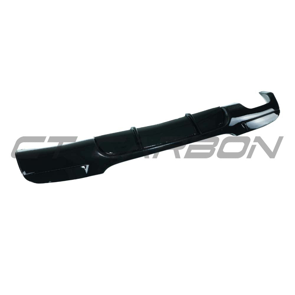 BMW 3 SERIES E90/E91 2005-2011 GLOSS BLACK DIFFUSER - TWIN LEFT