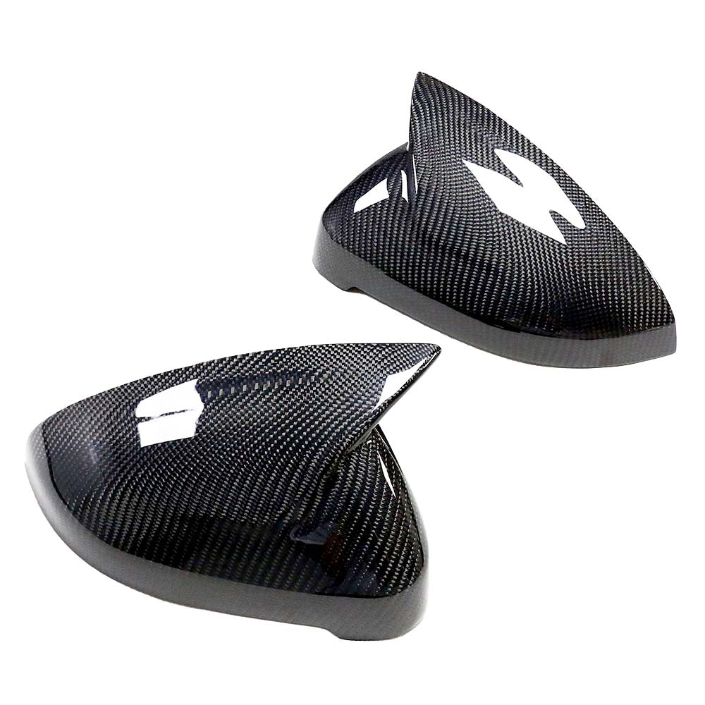 AUDI A4 B9 2015-2023 CARBON FIBRE MIRROR COVERS WITH BLINDSPOT ASSIST
