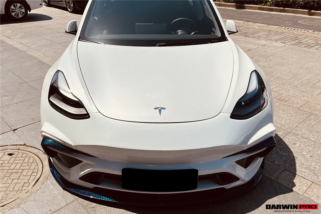 DARWINPRO - TESLA MODEL 3 IMP PERFORMANCE PARTIAL CARBON FIBER FRONT BUMPER