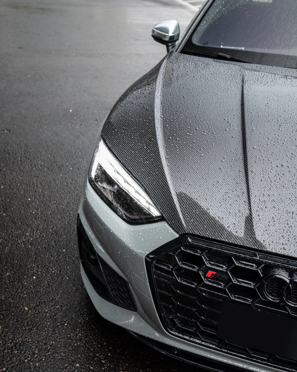 KARBEL - AUDI A5 / S5 B9 B9.5 DOUBLE-SIDED DRY CARBON FIBRE HOOD / BONNET