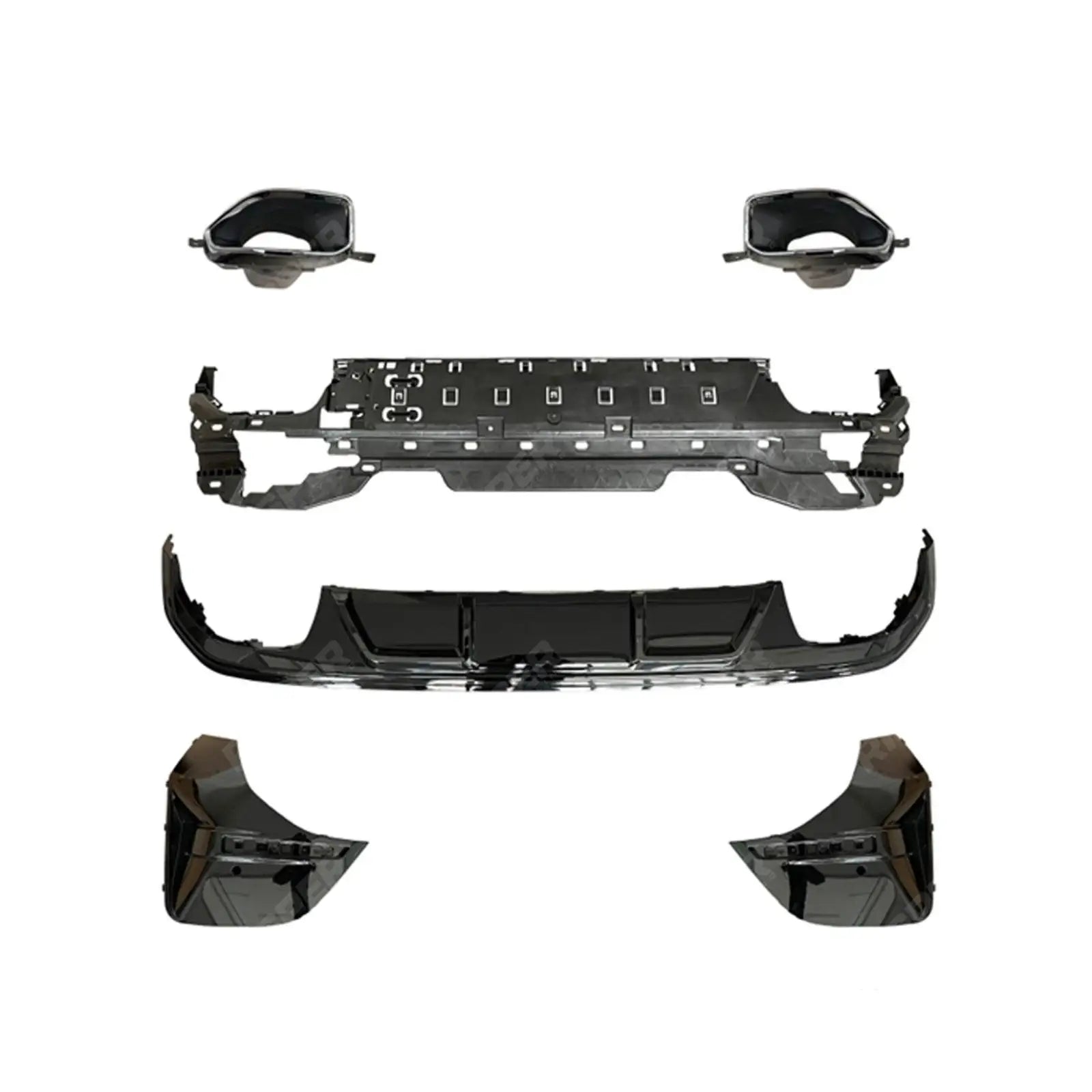 440i Style M Performance Rear Diffuser with Tips in Gloss Black For BMW 4 Series G26 Gran Coupe 2021+