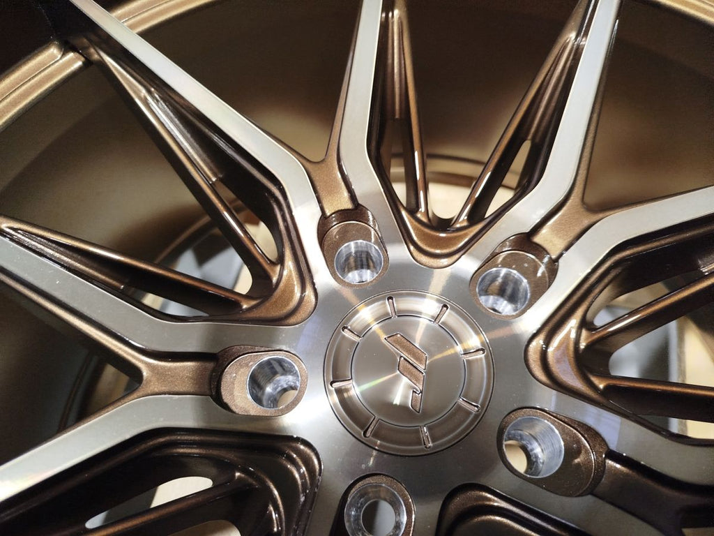 Set of JR44 21x9,5 ET25 + 21x10,5 ET28 5x112 Platinum Bronze