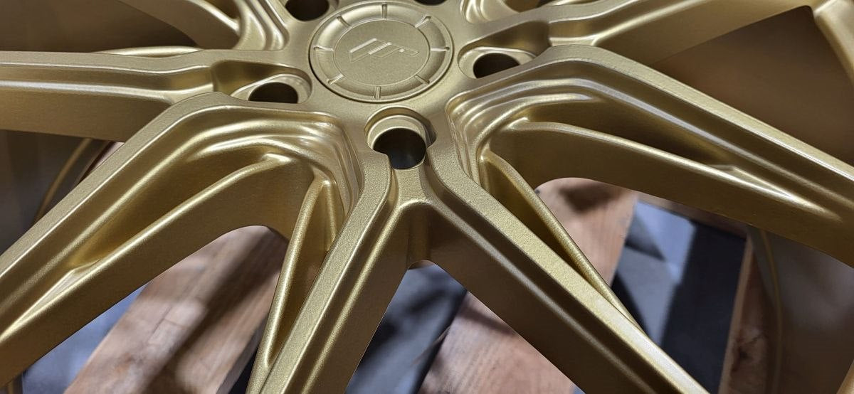 Set of JR44 20x8 ET20 + 20x9,5 ET28 5x112 Matt Gold