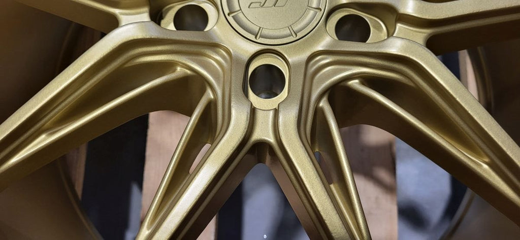 Set of JR44 20x8 ET20 + 20x9,5 ET28 5x112 Matt Gold