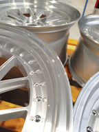 Set of JR40 19x9,5 ET28 + 19x11 ET22 5x112 Silver Machined Face