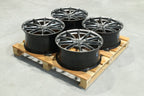 Set of JR37 21x9 ET38 + 21x10 ET44 5x108 Hyper Black