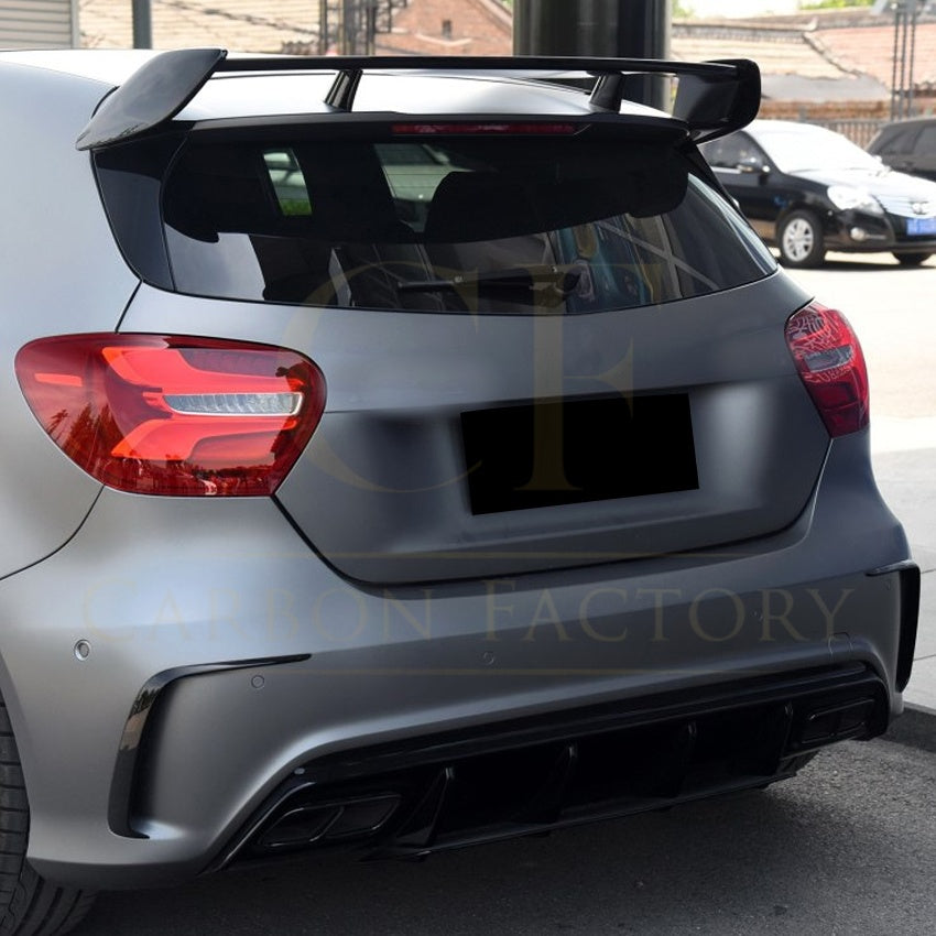 Gloss Black Rear Bumper Trims for Mercedes Benz W176 A Class 13-18
