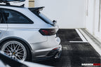 DARWINPRO - AUDI RS4 B9 B9.5 2017 -2024 CARBON FIBRE BKSS LED REAR DIFFUSER AND REAR SIDE SKIRTS